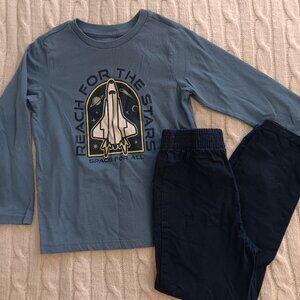 Boys long sleeve set size 6